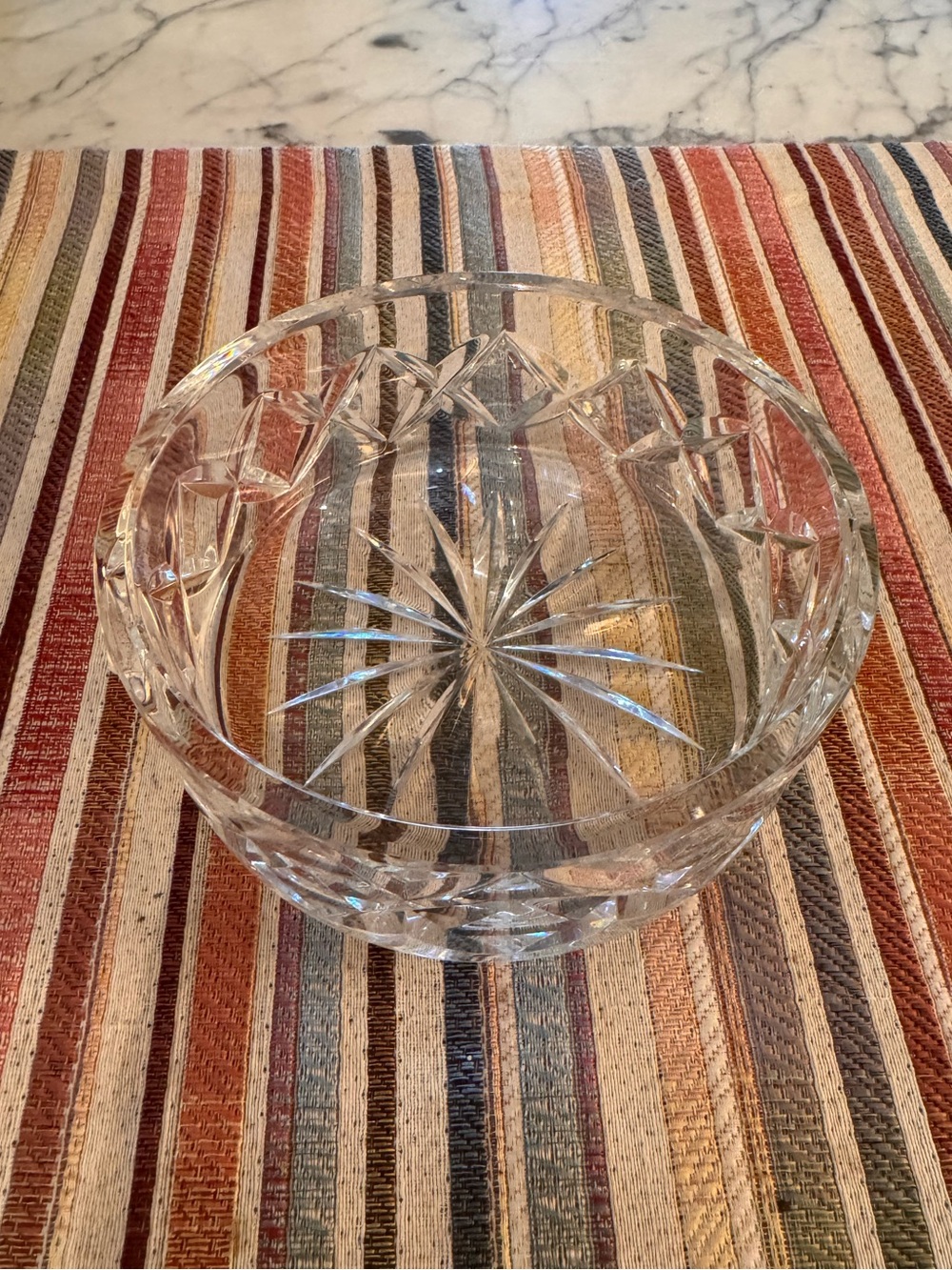Waterford wine bottle holder. Like new, 5x2.